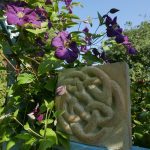 Carved stone Celtic knot