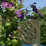 A Celtic knot carved in stone